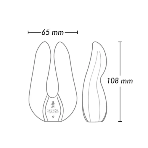 shunga aiko raspberry - masażer z podwojnym silnikiem, silikonowy na Arena.pl