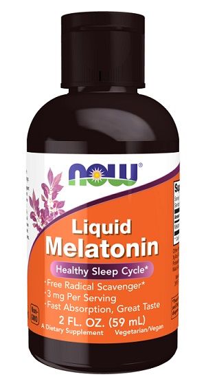 NOW Foods Liquid Melatonin - 59 ml. zdjęcie 1
