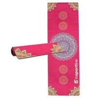 Mata do jogi i ćwiczeń zamszowa Sunshine czerwona 183 x 61 x 0,4 cm Insportline
