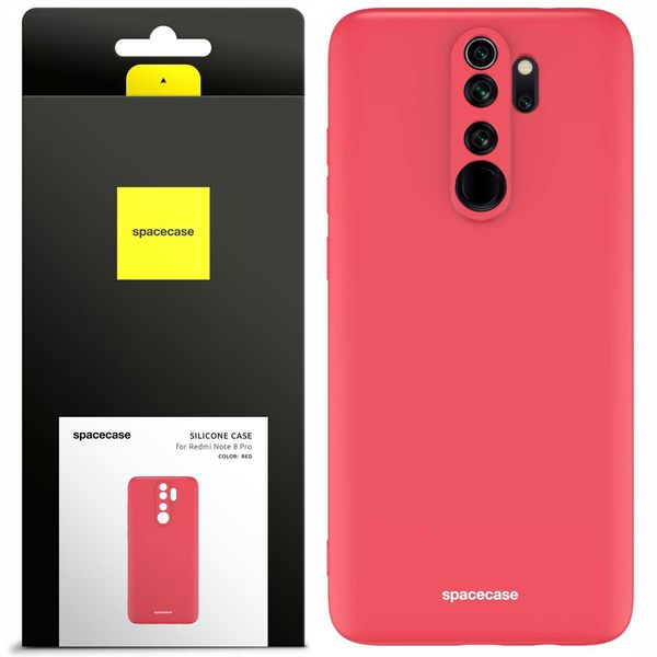 Spacecase Silicone Case Redmi Note 8 Pro Red zdjęcie 1