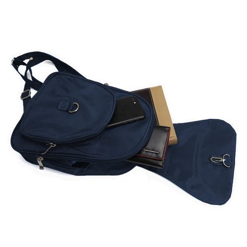 mały plecak z mikrofibry sanchez casual - granatowy na Arena.pl