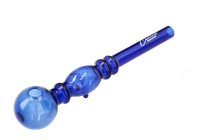 Szklana Fajka do Olejku z Nóżkami 14,5cm kobaltowy niebieski Chillout Smoke