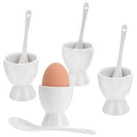 4x Podstawka Porcelanowa Kieliszek na Jajko do Jajek Jajka Podawania