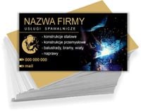 Wizytówki reklamowe 100 szt różne wzory USLUGI SPAWALNICZE