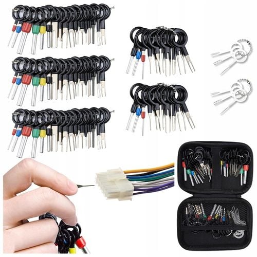 ZESTAW 100SZT KLUCZE WYJMAKI DO PINÓW KONEKTORÓW KOSTEK DEMONTAŻ na Arena.pl