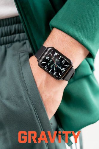 smartwatch gravity granatowo czarny 2 paski gt17-9 na Arena.pl