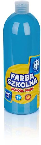 FARBA SZKOLNA 1000ML ASTRA NIEBIESKA zdjęcie 1