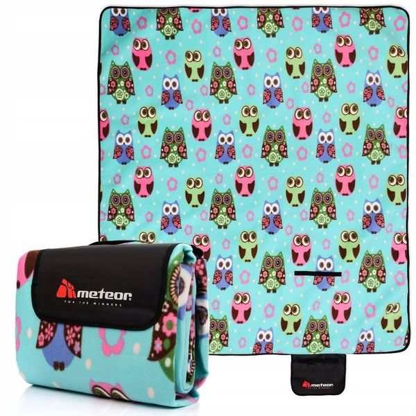 METEOR Duży Koc Na Plażę Piknik 200x200 cm zdjęcie 1