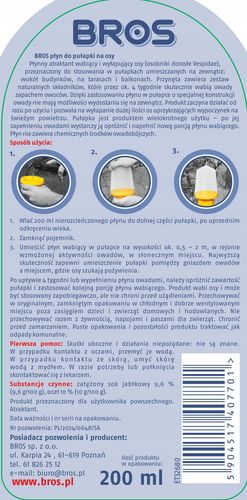 bros - płyn do pułapki na osy 200ml na Arena.pl