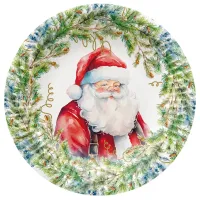 talerze pap. okrągłe santa claus 18 cm 8 szt