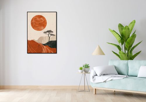Plakat 67,5x95cm Afrykański Zachód Słońca na Arena.pl
