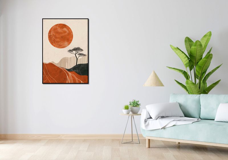 Plakat 67,5x95cm Afrykański Zachód Słońca zdjęcie 4