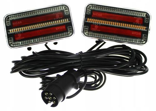 LAMPY TYLNE LED DIODOWE NA MAGNES PRZYCZEPY 7,5m na Arena.pl