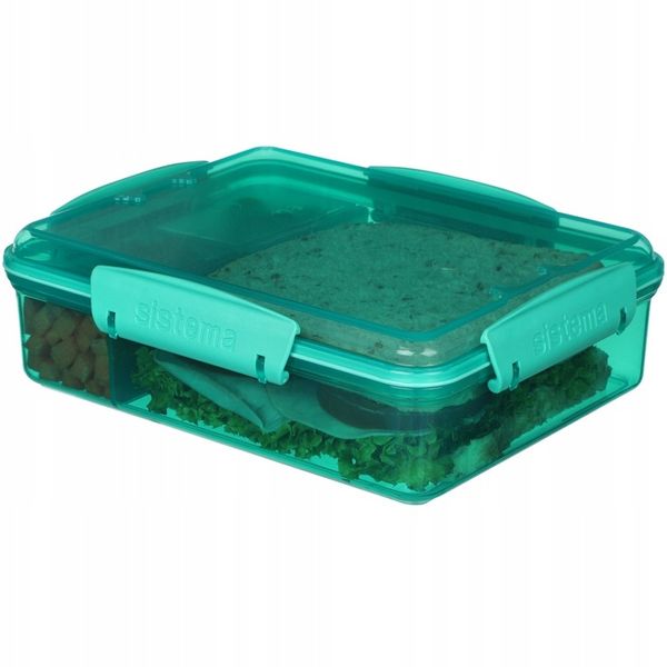 ŚNIADANIÓWKA POJEMNIK lunchbox z Przegródkami snack duo 975ml to-go Sistema zdjęcie 5