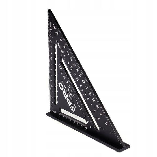 KĄTOWNIK STOLARSKI CIESIELSKI ALUMINIOWY PRZYMIAR KĄTOMIERZ BUDOWLANY 175mm zdjęcie 11