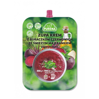 zagęszczona zupa krem z buraczków purena ze świeżym majerankiem 350g