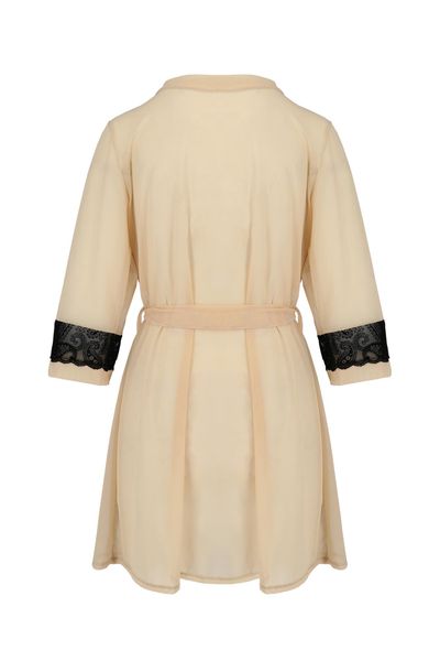 Bielizna-Daisy Peignoir Beige S/M zdjęcie 4