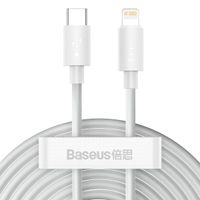 Kabel Baseus USB-C Lightning 20W PD Szybkie Ładowanie 1.5m 2szt.