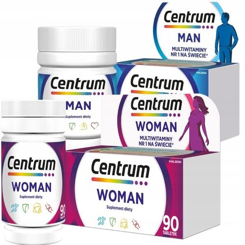 Multiwitamina Centrum Woman ONA 90 tab + Centrum MAN ON 30 tab na Arena.pl