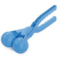 Śnieżkomat ballmaker snowball do robienia kulek śnieżnych podwójny niebieski