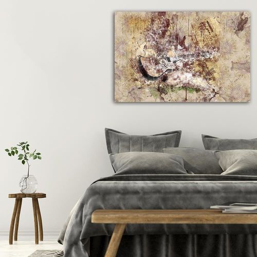 Deco Panel, Kobieta z gitarą abstrakcja 120x80 na Arena.pl