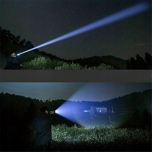 LATARKA LED MOCNA AKUMULATOROWA TAKTYCZNA ZOOM BIWAKOWA USB-C na Arena.pl