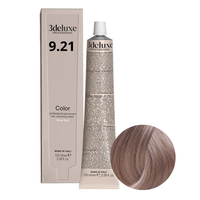 3DELUXE Farba do włosów - Bardzo Jasny Irysowo Popielaty Blond 9.21 - 100ml