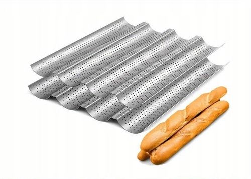 BLACHA FORMA DO PIECZENIA BAGIETEK ZAPIEKANEK METALOWA PERFOROWANA NA na Arena.pl