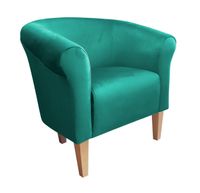 Fotel Milo nogi 20cm buk turkus MG20