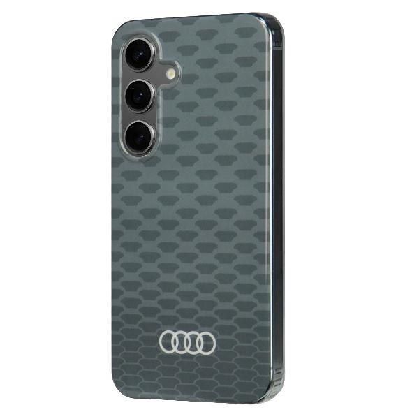 Audi IML Pattern MagSafe Case S24 S921 szary/gey hardcase zdjęcie 2