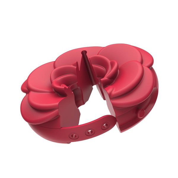 teazers - vibrating nipple clamps - red zdjęcie 3