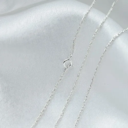 ŁAŃCUSZEK SREBRNY LISI OGON SKR 45 CM PR.925 na Arena.pl