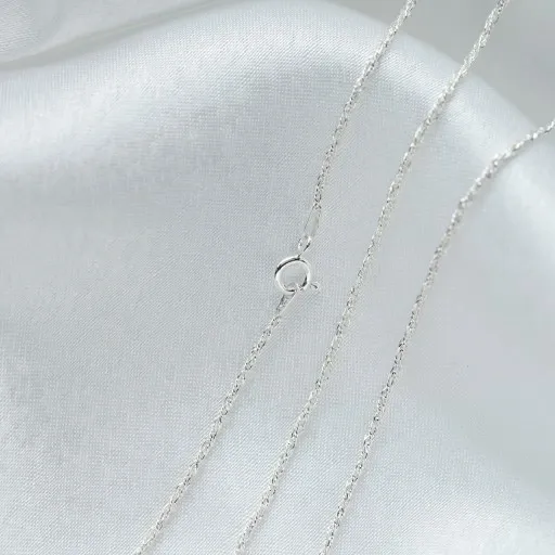 ŁAŃCUSZEK SREBRNY LISI OGON SKR 45 CM PR.925 zdjęcie 3