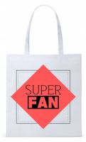 Torba Biała Eco Shopper Dla Kibica Prezent Z Nadrukiem Ze Zdjęciem
