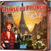 Strategiczna gra planszowa rywalizacyjna rodzinna - Wsiąść do Pociągu Paryż