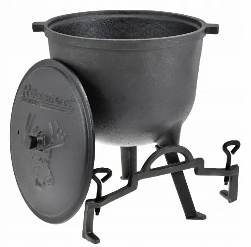 KOCIOŁEK ŻELIWNY STOJĄCY 11L MYŚLIWSKI WĘGIERSKI ROSSNER GARNEK NA OGNISKO zdjęcie 8