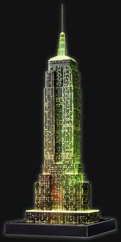Ravensburger Puzzle 3D Empire State Building nocą na Arena.pl
