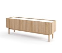 Szafka RTV pod telewizor BOHO RTV-144 dąb riviera/marmur bianco