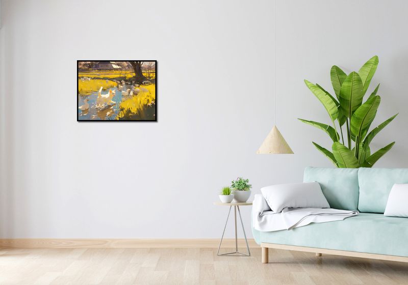 Plakat 65x50cm Słońce na Wsi zdjęcie 4