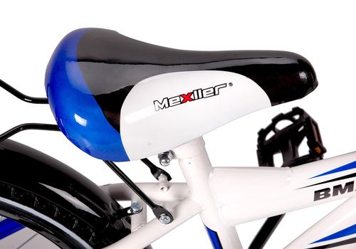 Rower 20 MEXLLER BMX biał/nieb + koszyk  16r na Arena.pl