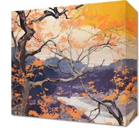 Obraz 30x30cm Złota Jesień nad Jeziorem