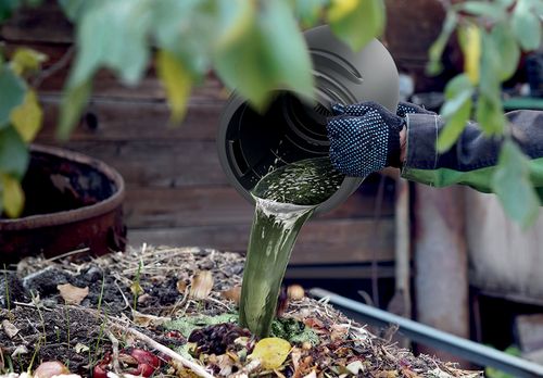 Zbiornik na nawóz ogrodowy COMBIOLIQ 55 l. z kranikiem, Czarny na Arena.pl