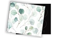 SZKLANA DESKA NA KUCHENKĘ 60x52 003A LISTKI