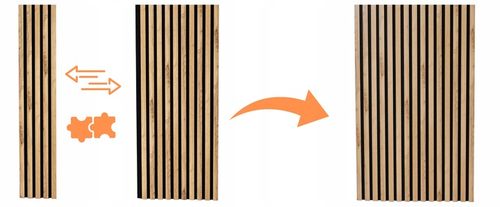 Lamele na Płycie Ścienne 135x46 Panele Dekoracyjne PREMIUM DĄB Różne Kolory na Arena.pl