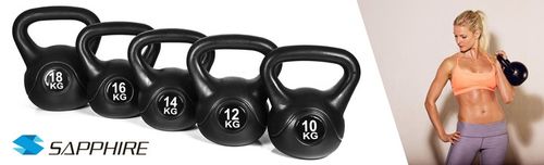 Hantel KETTLEBELL Sapphire 10KG kula ODWAŻNIK kettle HANTLA do ćwiczeń na Arena.pl