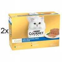 Gourmet Gold MUS 24x85g | Mix Mięsno-Rybny | 4 smaki z Niemiec