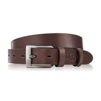 pasek męski skórzany premium z klasyczną klamrą elegancki brązowy 120 cm