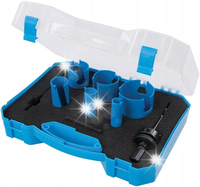 UNIWERSALNY ZESTAW OTWORNIC TCT 9 ELEM. SILVERLINE