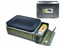 Kuchenka turystyczna Tiross TS-268 z patelnią grillową 2w1+4 Nab. Camping