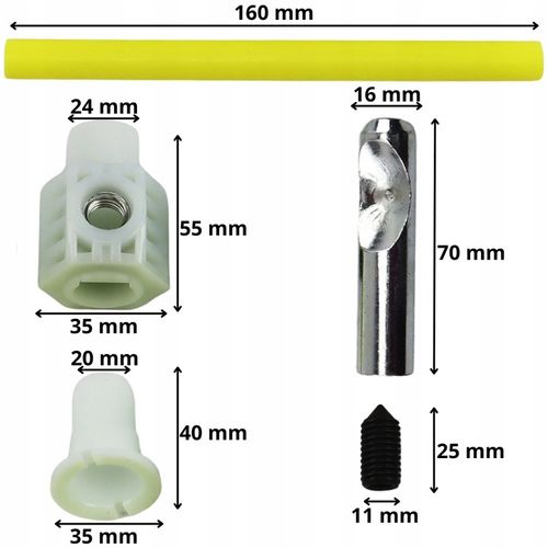 Zestaw mocowań ukrytego montażu do misek WC i bidetów wiszących - KOMPLET na Arena.pl